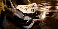 accident cu o masina de politie cluj foto