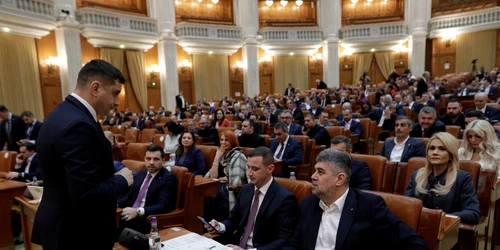 Alfred Simonis și George Simion în parlament FOTO Inquam Photos George Calin