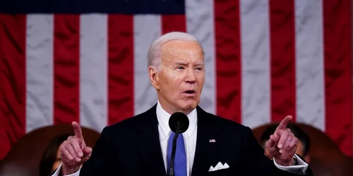Joe Biden in timpul discursului din 7 martie 2024 Foto EPA EFE jpg