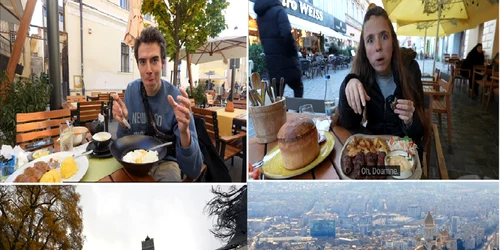 Vloggeri americani uimiți de România și în mod special de mâncarea tradițională Colaj YouTube Wyatt and Reyka