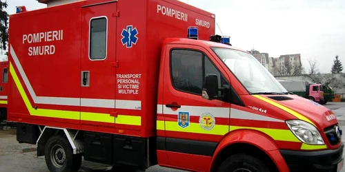 Ambulanță pentru victime multiple Foto ISU Sibiu jpg