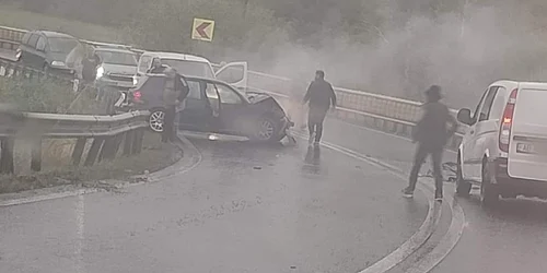 accident DN 1 Sibiu, foto Facebook jpg