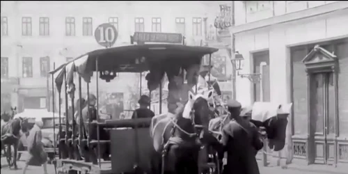 Tramvai cu cai captură video Tramvai cu cai București Youtube png